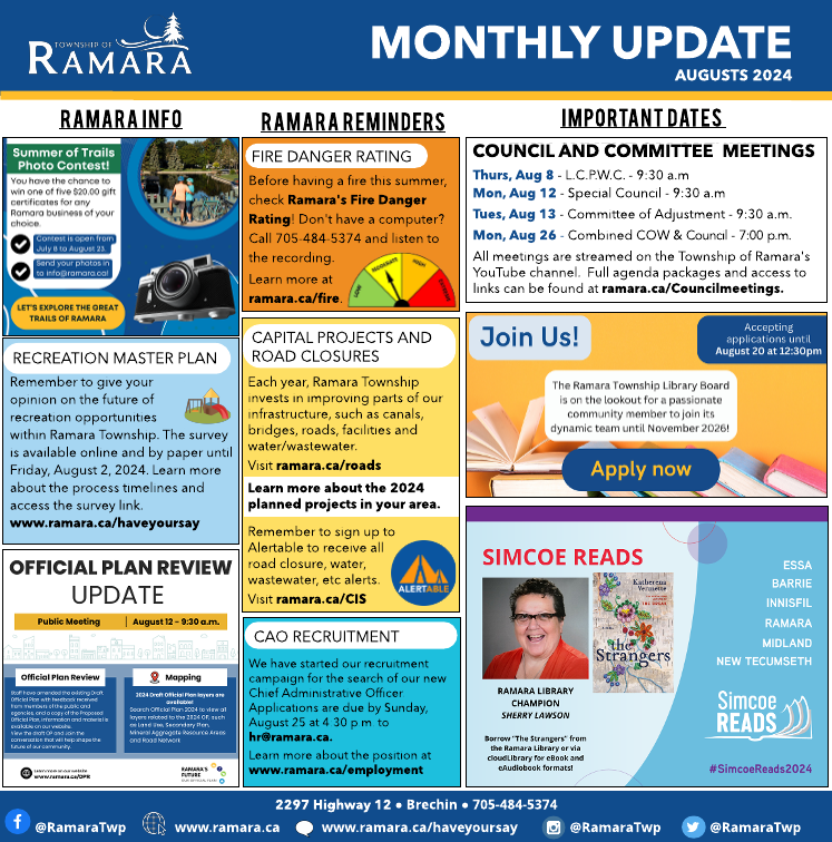 August Ramara Bulletin