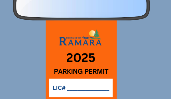 a picture of the Ramara parking pass 