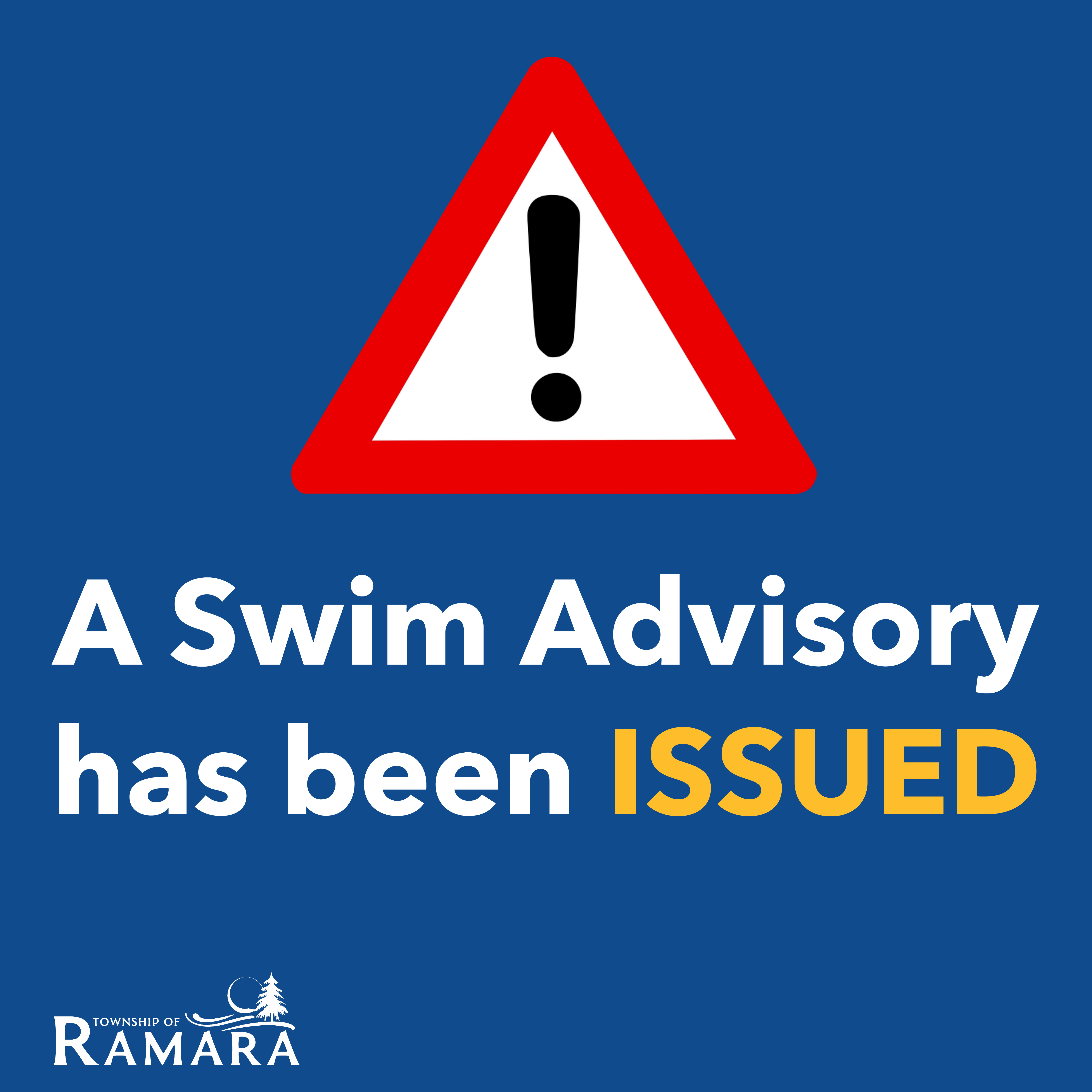 A swim advisory has been issued - wording