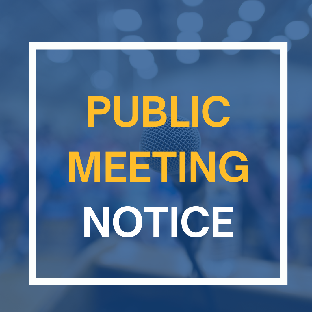 Public meeting notice