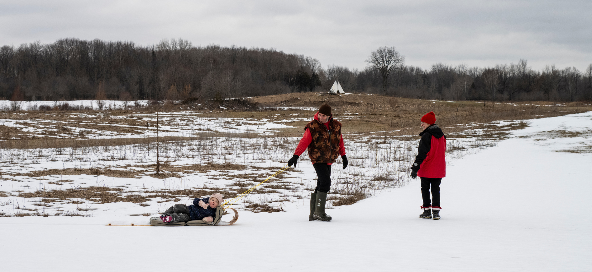 kids walking on trails